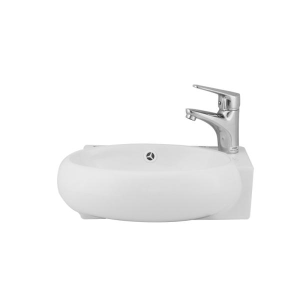 CHẬU LAVABO GÓC TREO TƯỜNG NHỎ GỌN