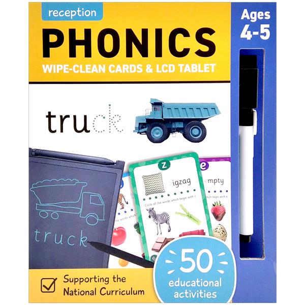 Reception Wipe Clean Cards &amp; LCD Tablet: Phonics