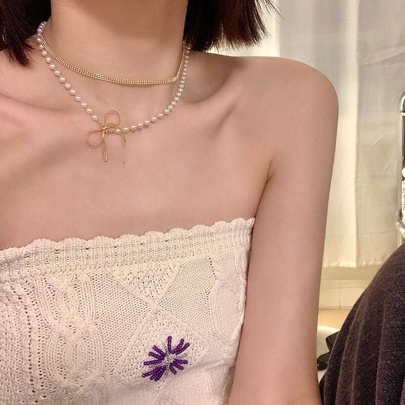 Chocker nơ phối ngọc