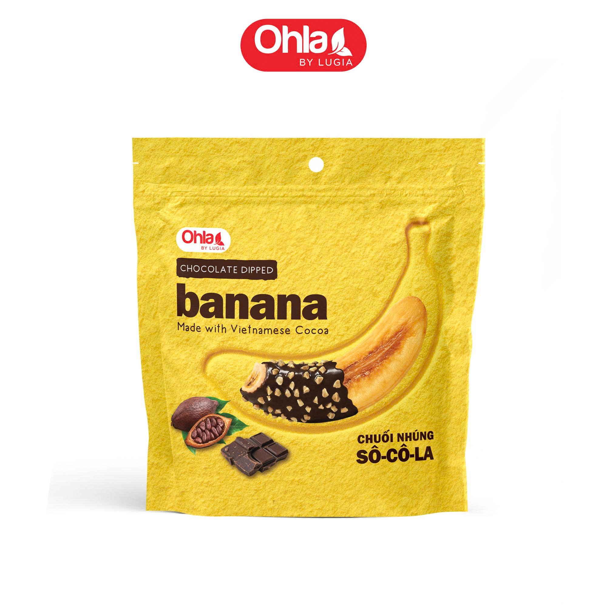 Chuối nhúng sô-cô-la Ohla 100g -  Đặc sản cao cấp, hương vị mới lạ