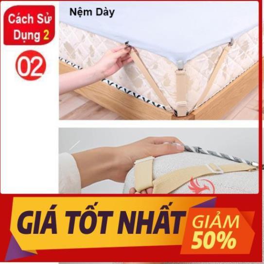 Bộ kẹp ga giường - kẹp drap giường nệm giữ cố định chống xê dịch tụt góc