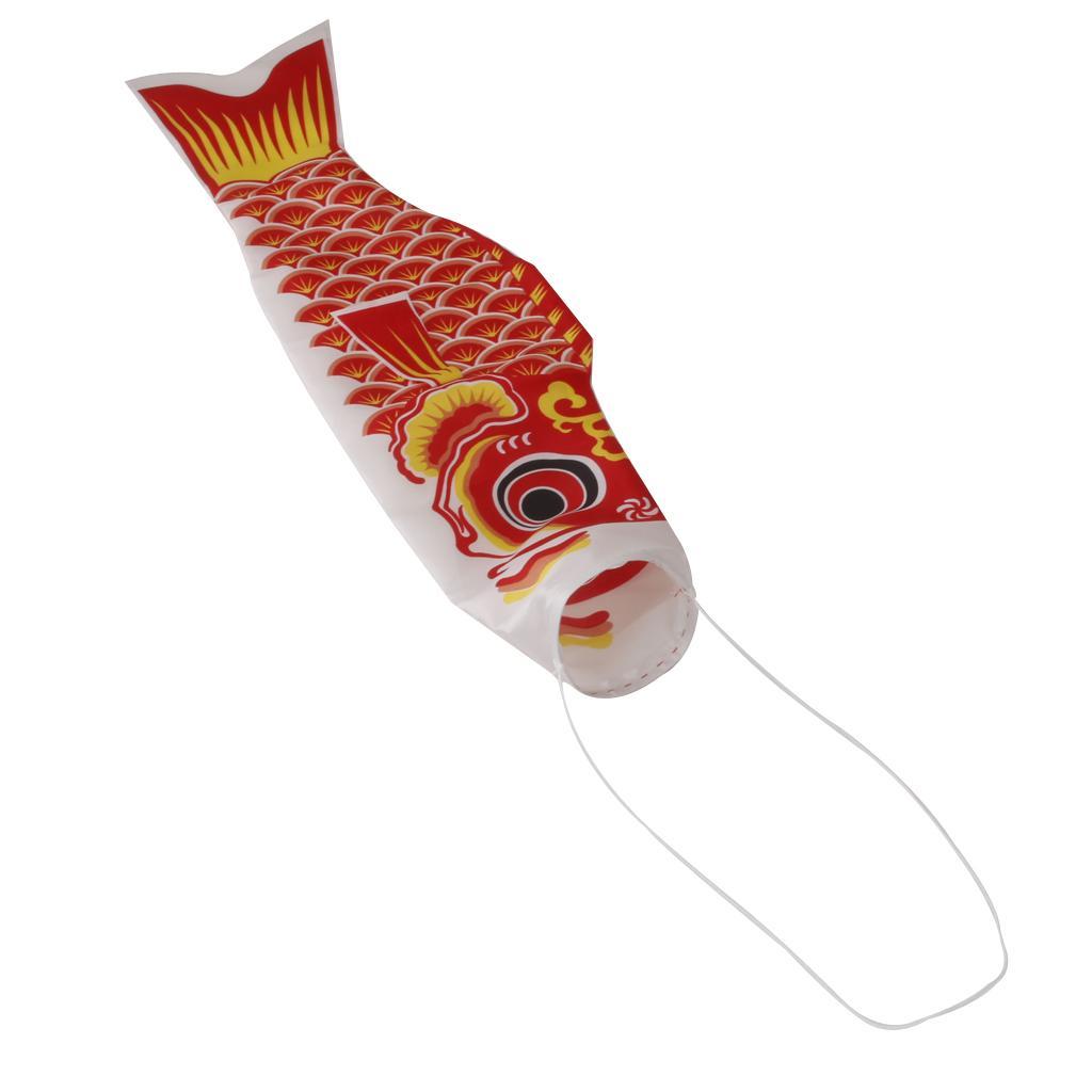 6pcs Japanese Boys Day Windsock Carp Flag KoiNobori Wind Streamer Fish 55cm