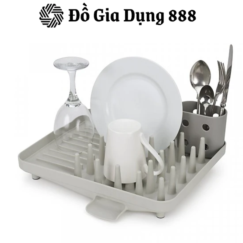 Giá úp bát đĩa Joseph Joseph 85151 Duo Compact Dish Rack - Grey hàng chính hãng