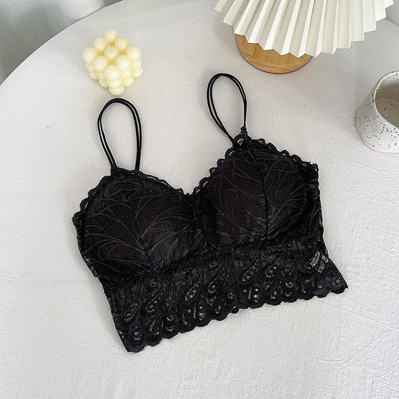 Áo Bra ren áo hai dây lót nữ họa tiết hoa gợi cảm tôn vòng một sexy quyến rũ Pasana0203