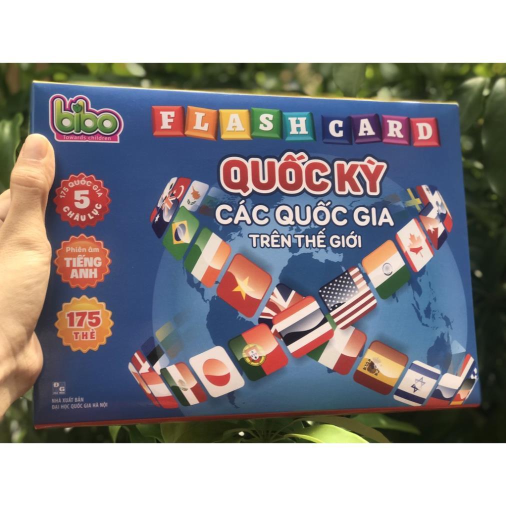 Flashcard Giới Thiệu Cờ Các Nước Trên Thế Giới, 175 Quốc Gia, Thủ Đô - Flashcard Tiếng Anh, Tiếng Việt Cho Bé - Orgavil