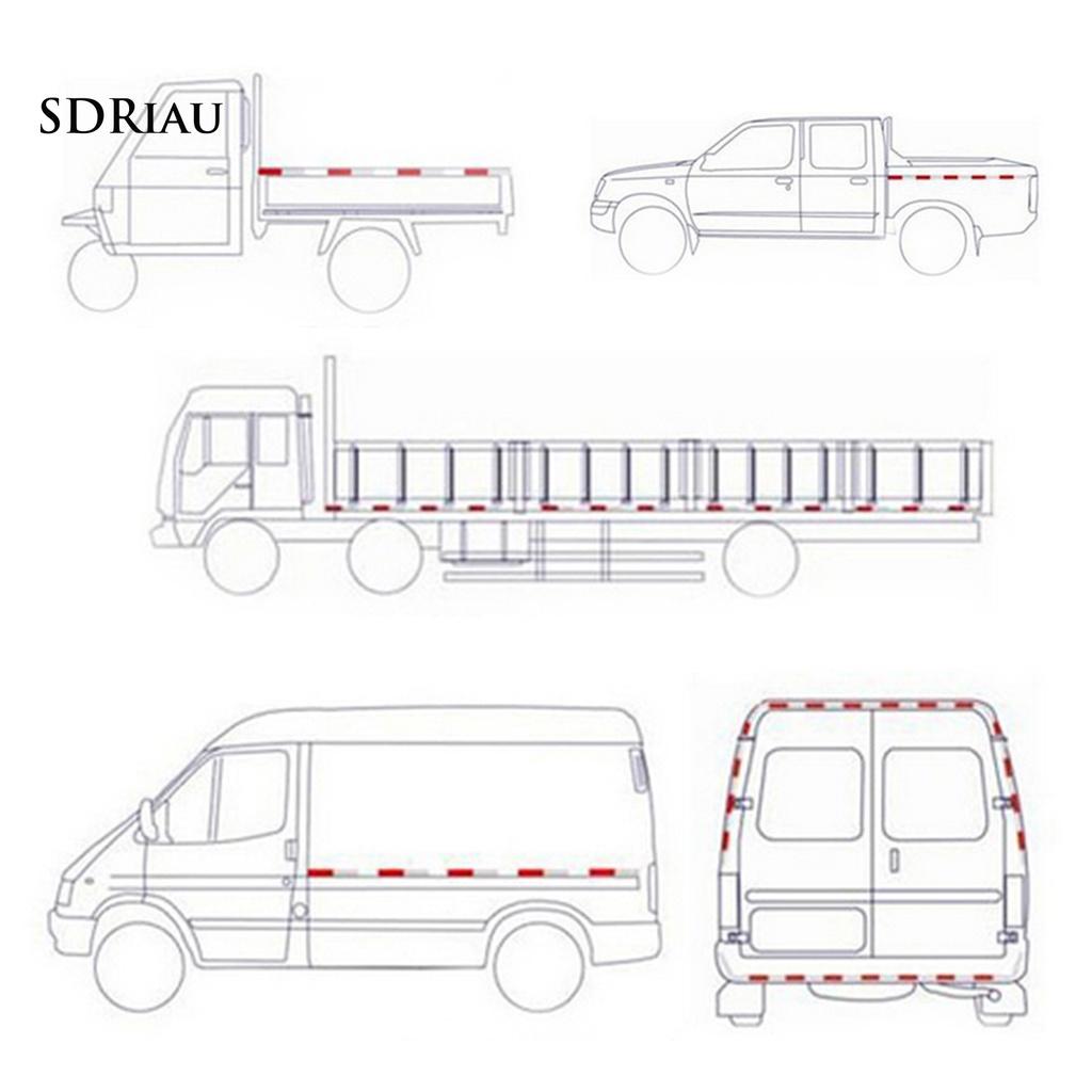 Bộ 10 Miếng Dán Phản Quang Cảnh Báo An Toàn Cho Xe Hơi