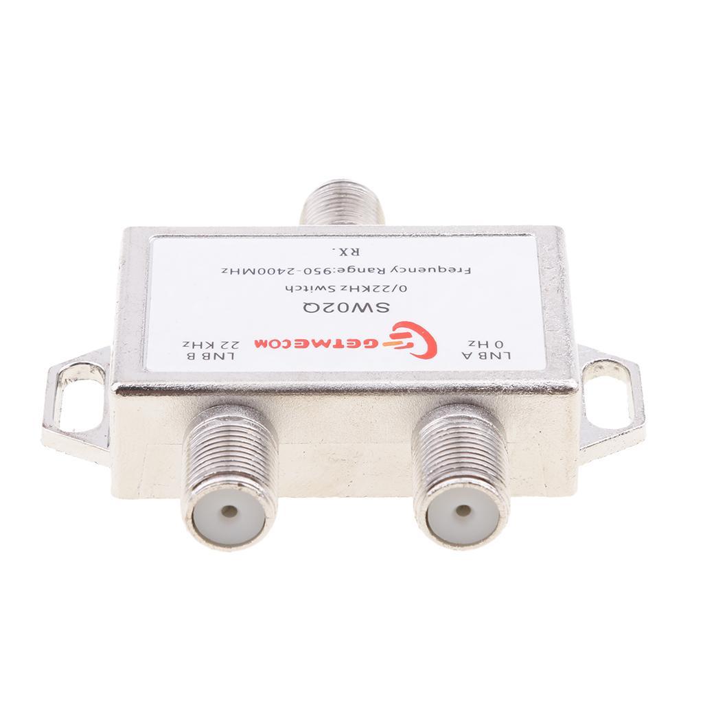 2X 2x1 LNB Multi FTA Switch 0/22KHz LNBF