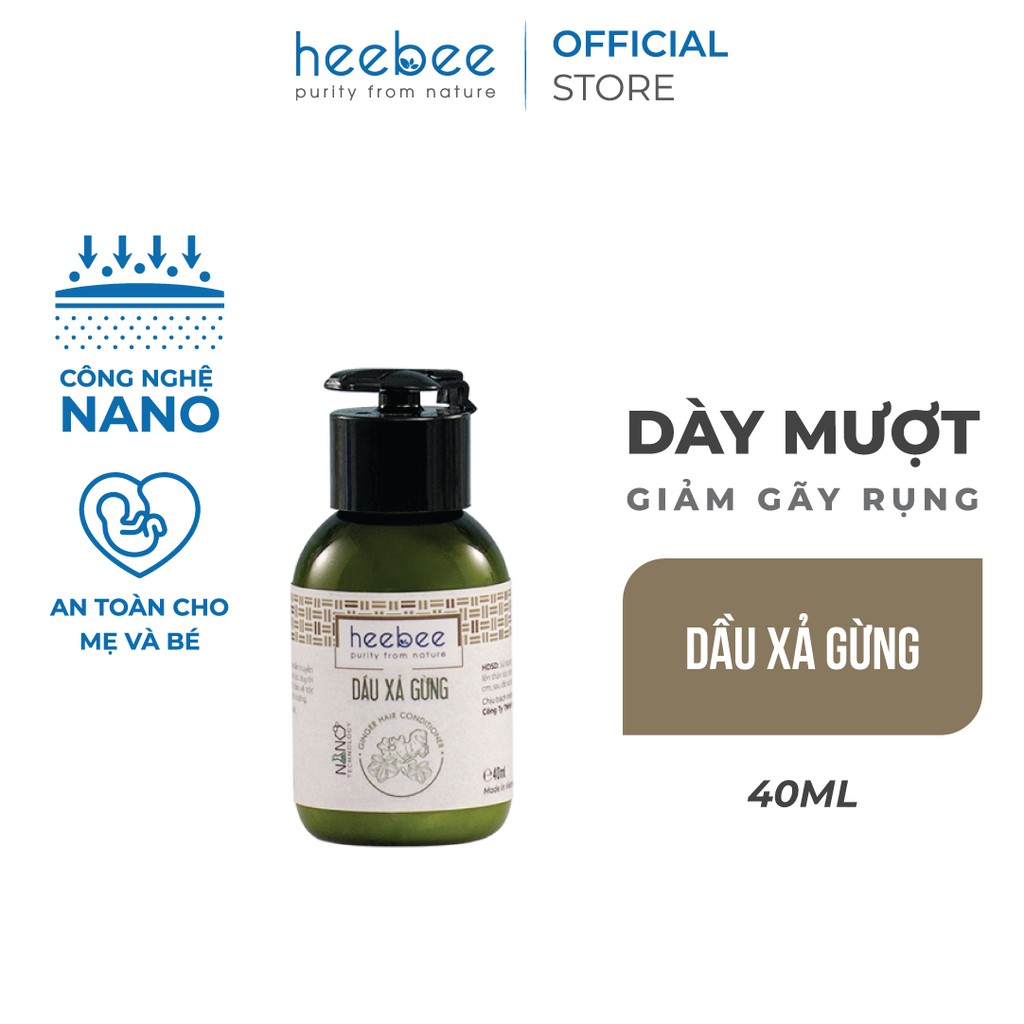 Dầu Xả Gừng Giảm Gãy Rụng Kích Thích Mọc Tóc Heebee Ginger Hair Conditioner 300ml-500ml