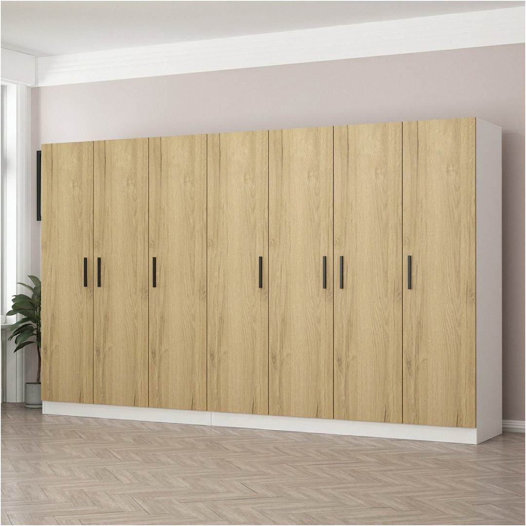 Tủ quần áo gỗ hiện đại SMLIFE Coaria  | Gỗ MDF dày 17mm chống ẩm | D315xR52xC190cm