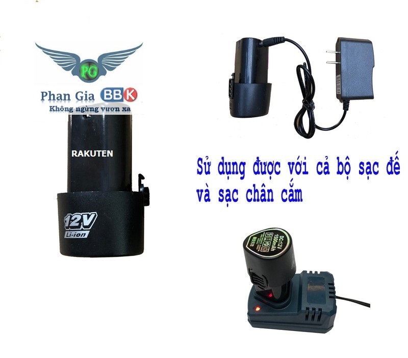 Pin Máy Khoan Cầm Tay 12 V Li-Ion 1500mAh, pin máy khoan, pin 12v