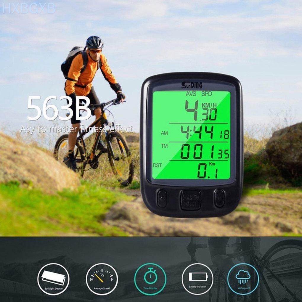 Bike Speedometer Odometer LCD Display Digital Cycling Computer Auto Power Off with Backlit