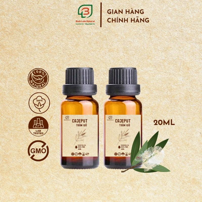 Combo 02 Tinh dầu tràm gió nguyên chất giữ ấm cho bé, kháng khuẩn, đuổi muỗi Bình Lam Natural 20ml