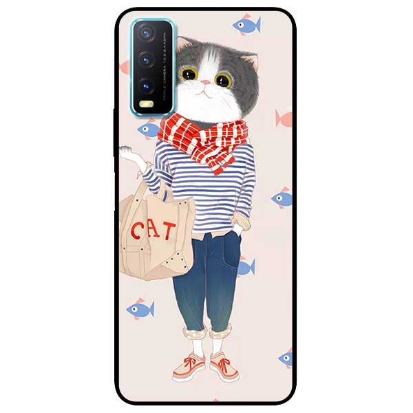 Ốp lưng dành cho Vivo Y20 - Y20s - Y12s mẫu Người Mèo