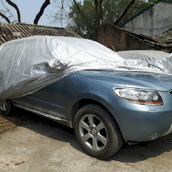 Bạt phủ xe ô tô 7 chỗ vải phản quang chống nóng mưa cao cấp Hando
