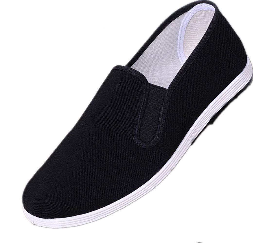 Giày Kung Fu Truyền Thống Trung Quốc Giày Thái Cực Quyền Đế Cao Su Unisex Đen