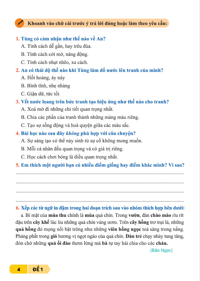 Sách - 35 Đề Ôn Luyện Tiếng Việt 4 - Biên Soạn Theo Chương Trình GDPT mới - ndbooks