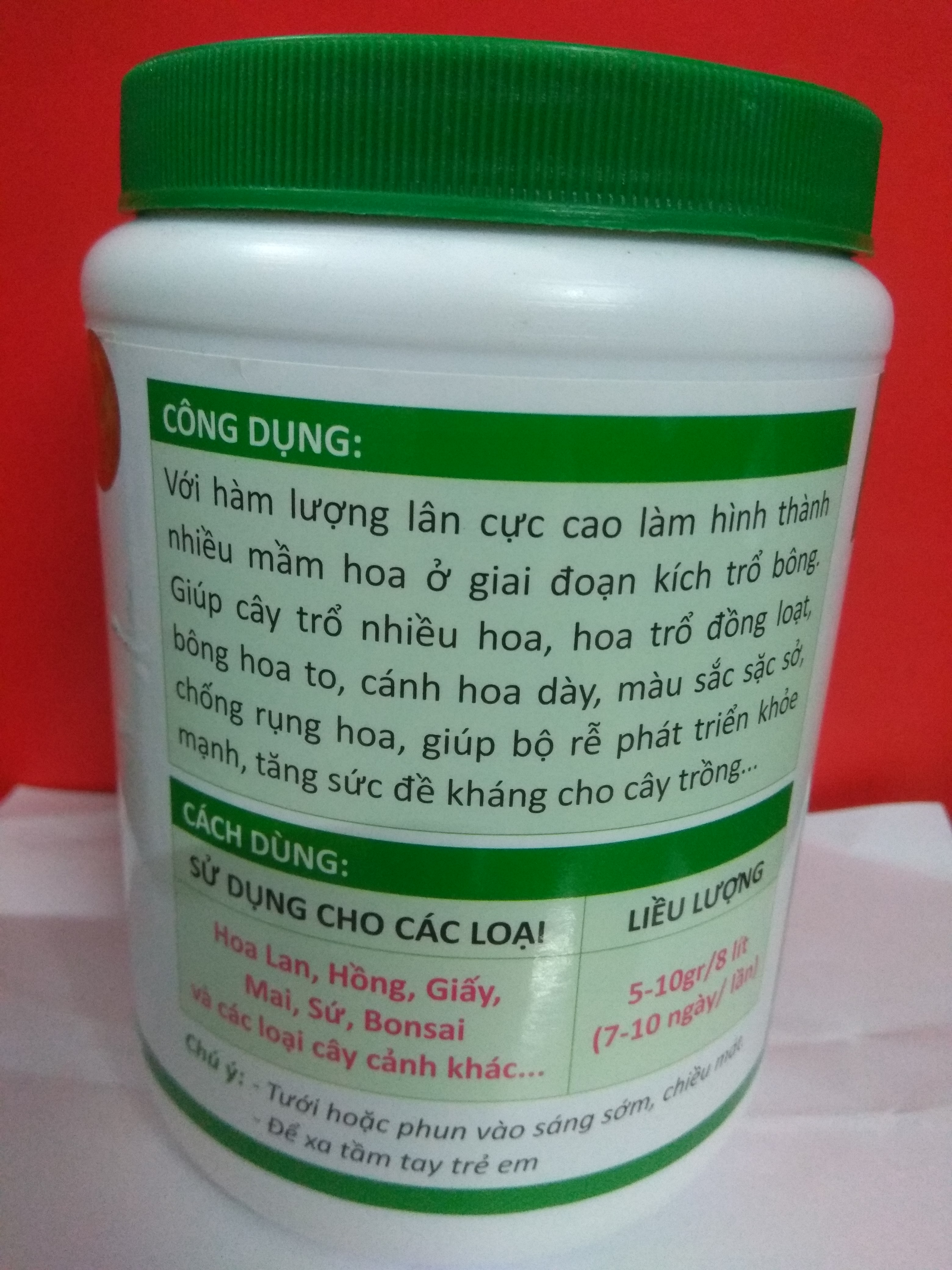 Phân bón NPK bổ sung vi lượng AC 10-60-10 +TE tạo mầm hoa cực mạnh - chai 500 gram