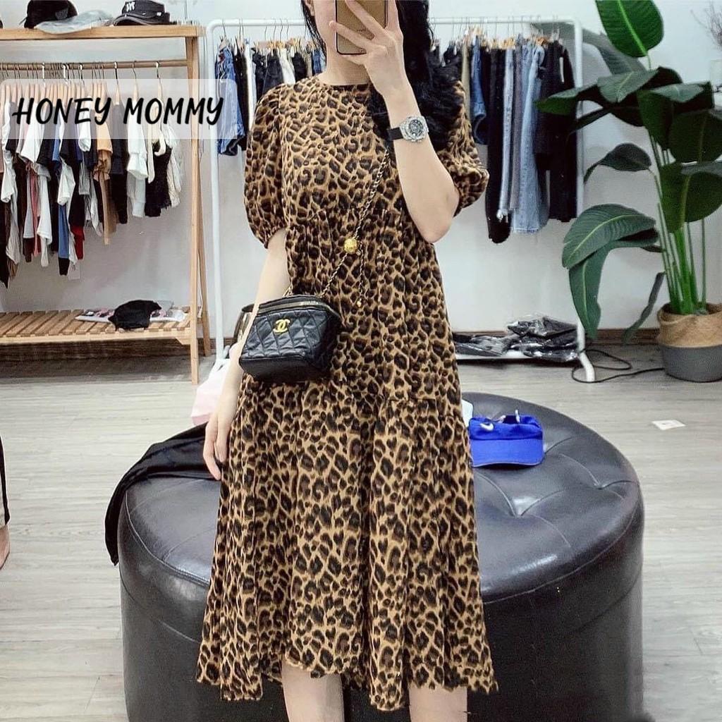 Váy Bầu Hè Dáng Suông Thiết Kế Đi Chơi Sang Chảnh HD2627 Honey Mommy Đầm Bầu Công Sở Ngắn Tay