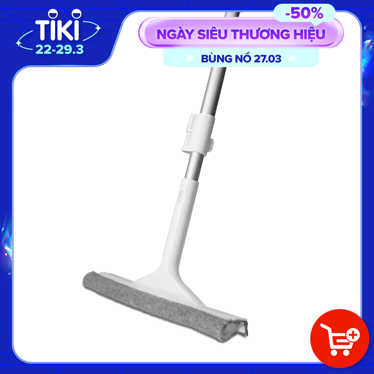 Cây lau kính, gạt chùi kính đa năng 2 đầu trong 1 - Parroti Shiny SN01