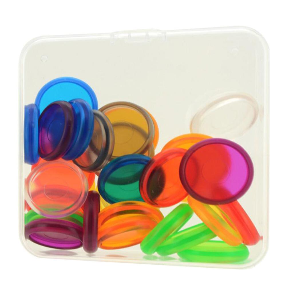 Pack Of 30 Plastic Discs Binding Holder DIY Buckle Notebook Stationery Accs