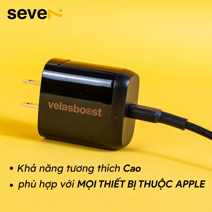 Củ sạc nhanh Velasboost N93 PD 20W Hàng Chính Hãng