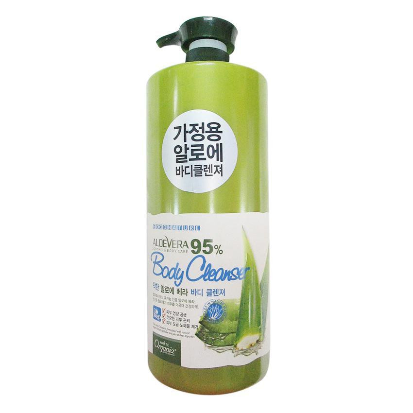 Sữa tắm Organia white good nature aloe vera body cleanser 1500ml