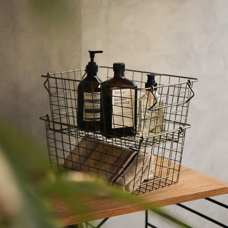 Giỏ sắt décor đựng đồ đa dụng Seiwa Pro - Hàng nội địa Nhật Bản, nhập khẩu chính hãng từ Nhật Bản