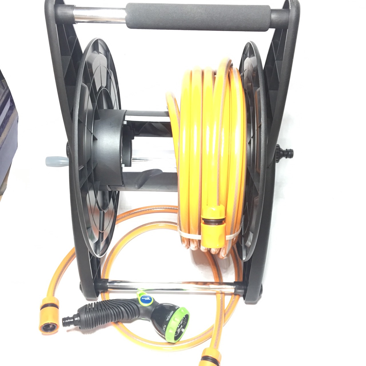 Bộ súng phun tưới rửa 8 kiểu chuyên nghiệp phun mạnh ko cần máy bơm ống 12mm có gá ống Aquamate Đài Loan nhập khẩu