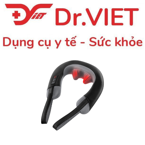Đai massage cổ vai gáy kèm nhiệt hồng ngoại HoMedics Pro Therapy Vibration NMSQ-217HJ - Hàng chính hãng