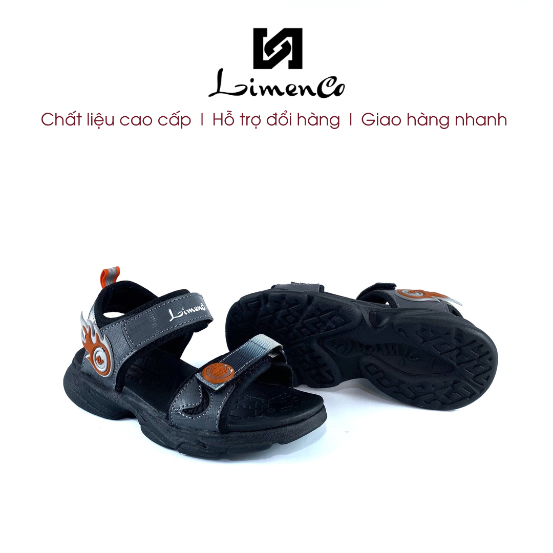 Giày Sandal Bé Trai L1883 Màu Cam, êm nhẹ, thoáng khí, đi học, đi chơi