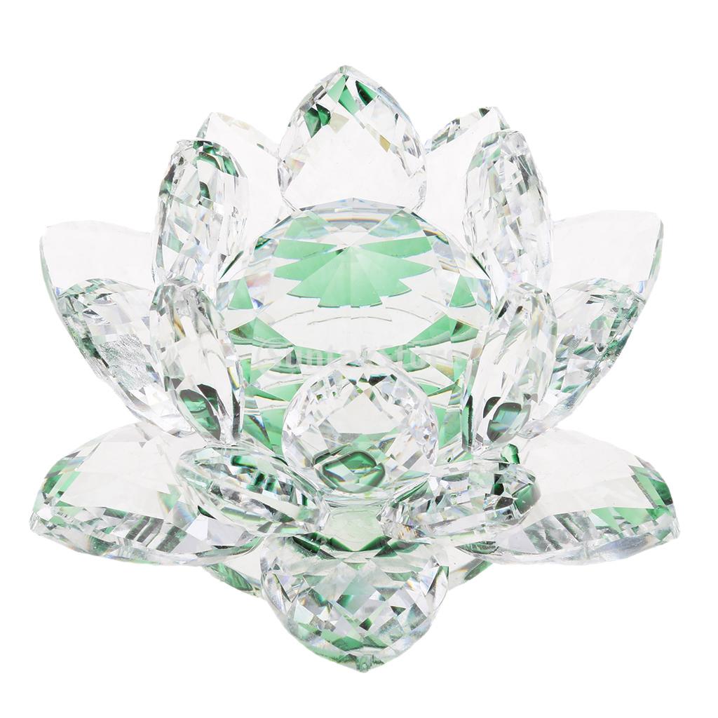Hoa Sen Pha Lê Hoa Thủ Công Paperweights Glass Lotus Model