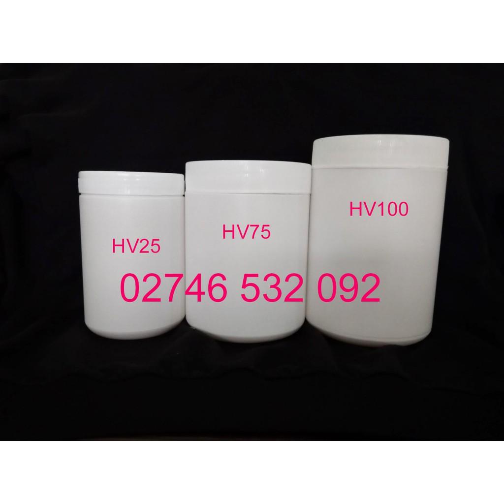 Hủ Nhựa Trắng Đục Nắp Vặn 1.2Kg Đựng Bột Siêu Xinh - HV100