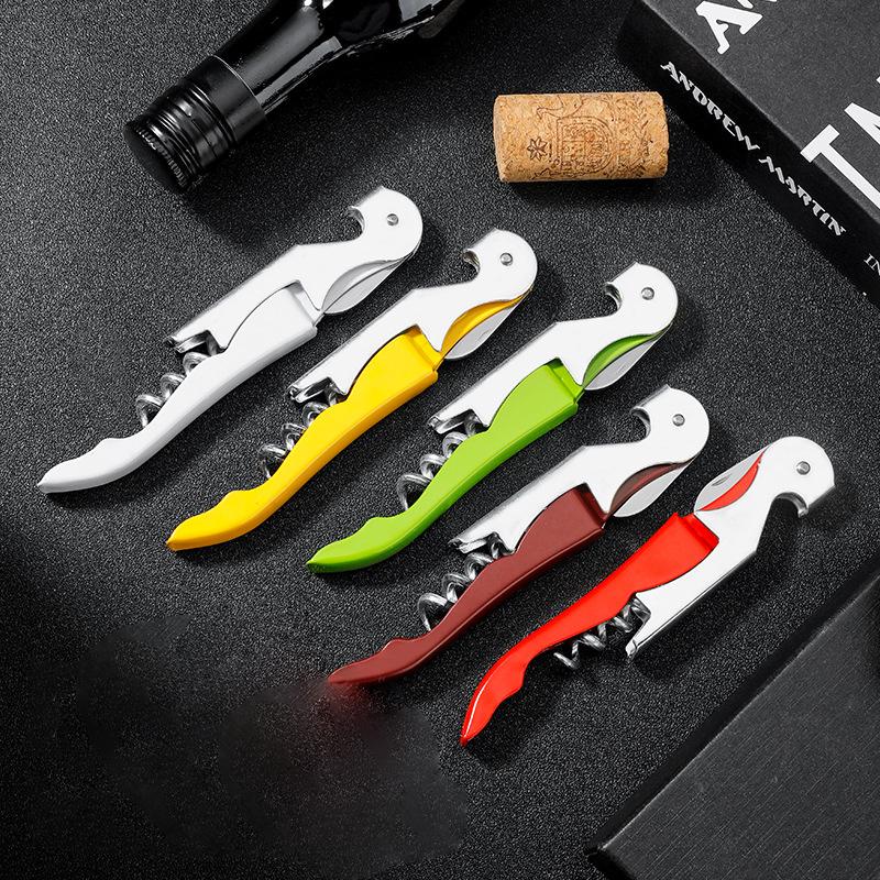 Đa Chức Năng 2 Trong 1 Dụng Cụ Mở Nắp Chai Rượu Inox Nút Chai Vít Corkscrew Nắp Bia Tẩy Nhà Bếp Tiện Ích Thanh Phụ KiệnHàng nhập khẩu