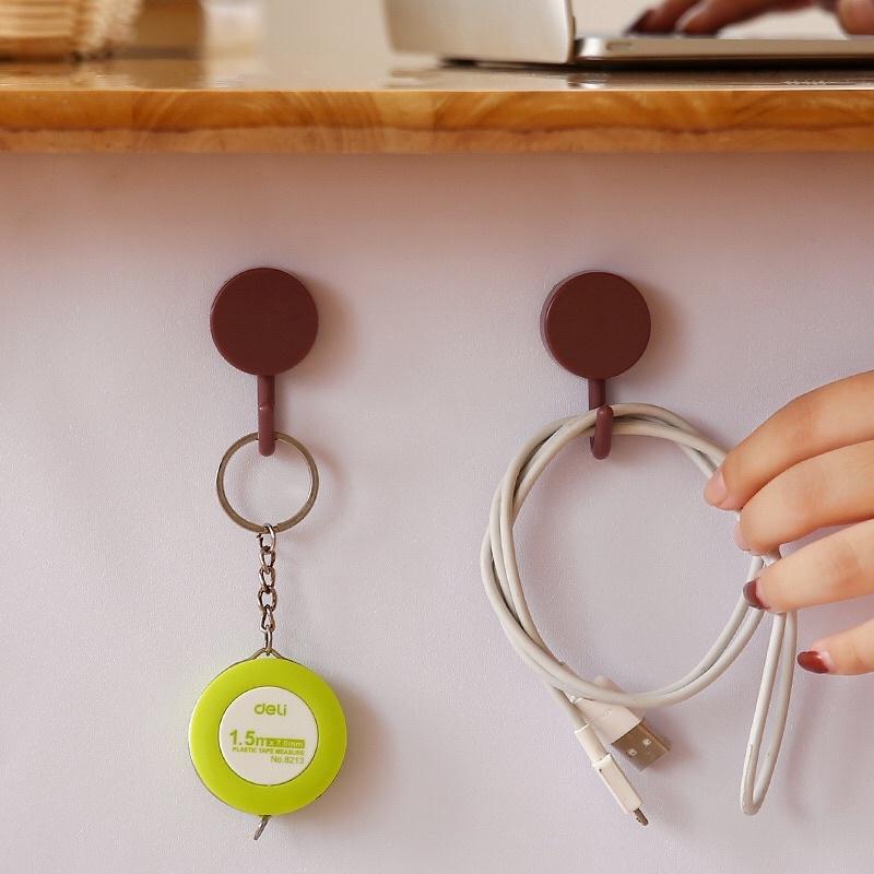 Sét 10 Móc Treo Đồ Dán Tường Không Cần Khoan Kiểu Dáng Bắc Âu