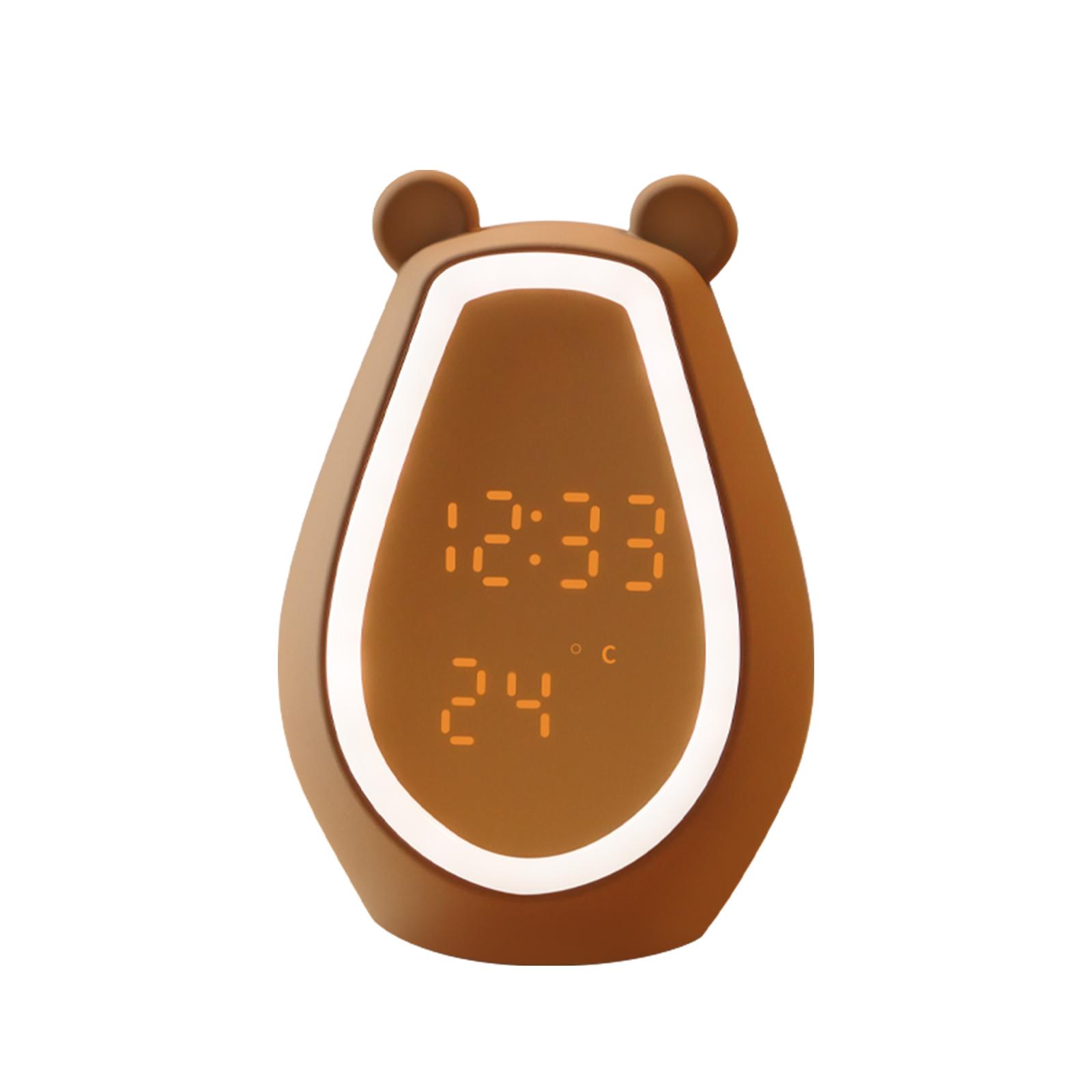 Đồng Hồ Báo Thức Bear Có Thể Sạc Lại Hỗ Trợ Loa Bt Chức Năng Báo Lại Định Dạng 12 / 24H