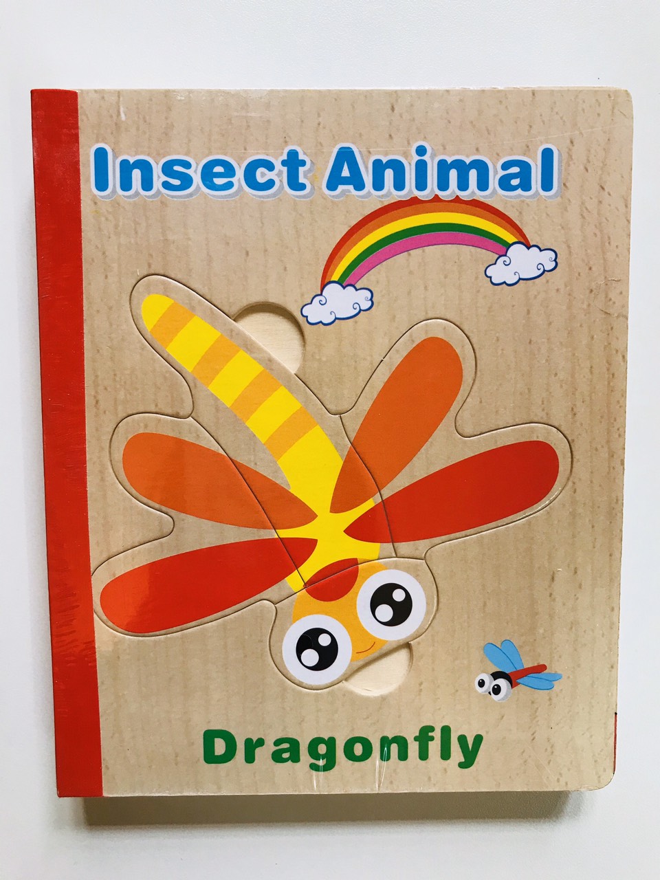 Sách gỗ ghép hình - Combo 2 cuốn sách gỗ ghép hình cho bé 1 tuổi Gnu02