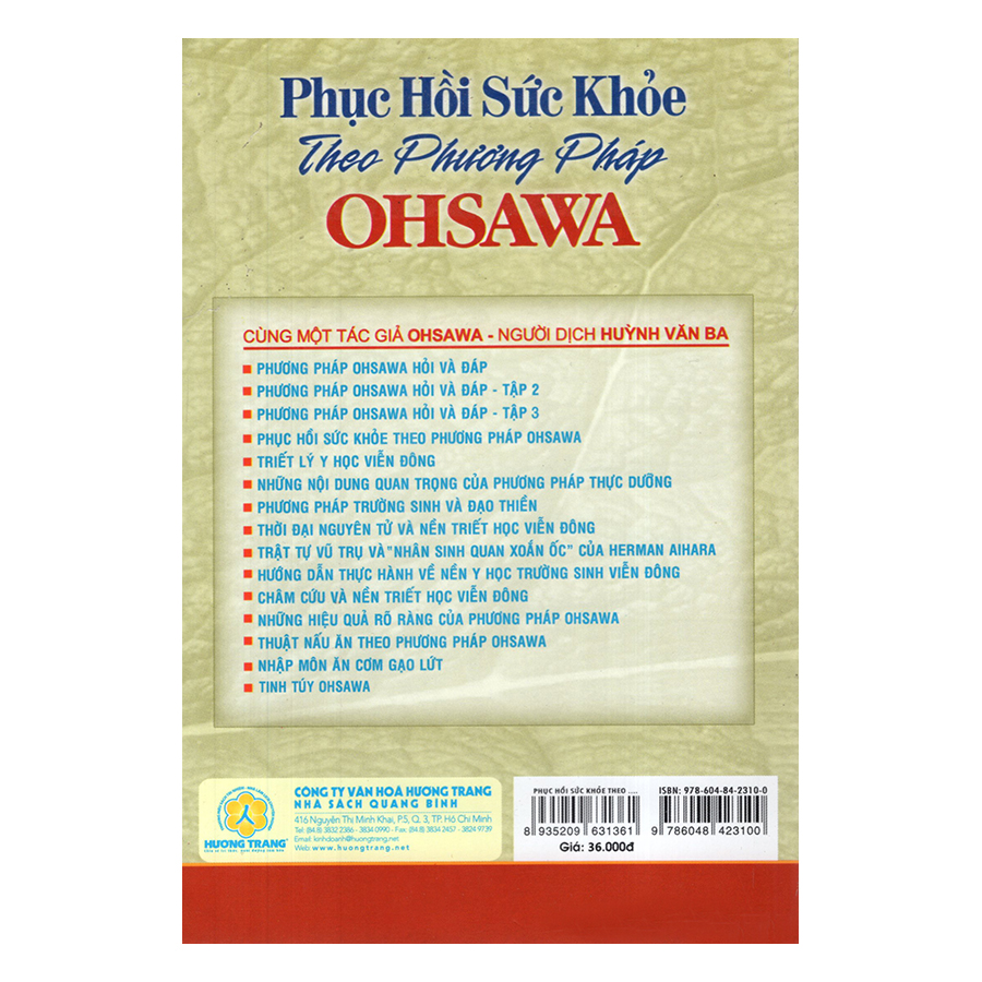 Phục Hồi Sức Khỏe Theo Phương Pháp Ohsawa