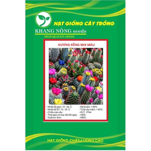 Hạt giống hoa xương rồng nhiều màu KNS3549 - Gói 20 hạt
