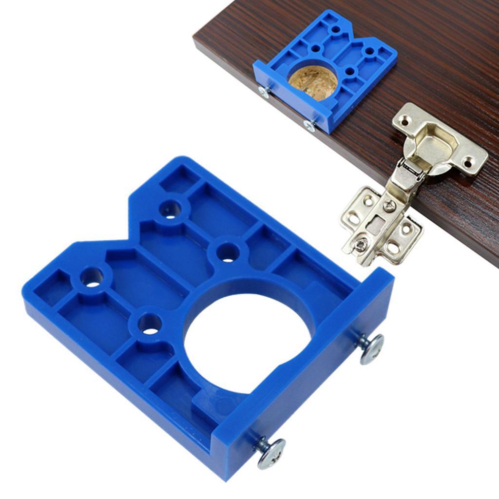 2xDowel Jig 35mm Drilling Set Hinge Hole Drilling Guide + scale hole opener