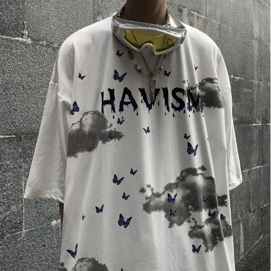 ÁO thun ngắn tay dành cho nam và nữ in hình hoa văn đẹp