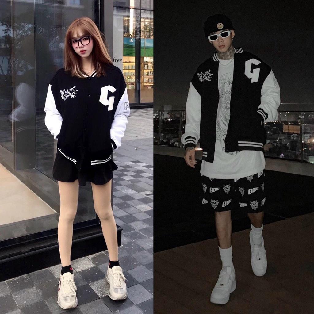 Áo khoác dù bomber nam nữ unisex G form rộng 2 lớp mới nhất FASHION