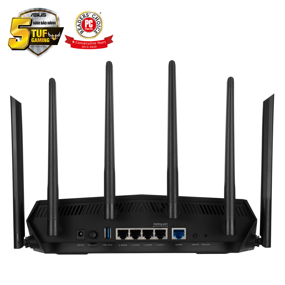 Router Wifi 6 ASUS TUF Gaming AX5400 Băng Tần Kép TUF-AX5400 - Hàng Chính Hãng