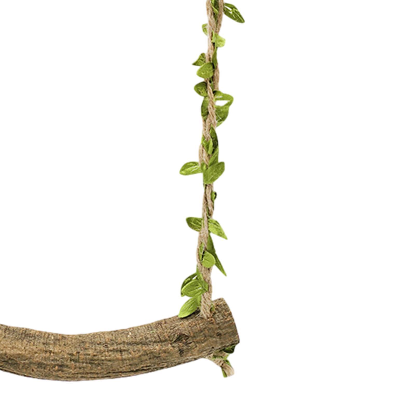 Wooden Birds Parrots Stand, Bird Training Perch Stand, Parakeet Cage Hammock, Chewing Bird Cage Toys for Medium Parrot