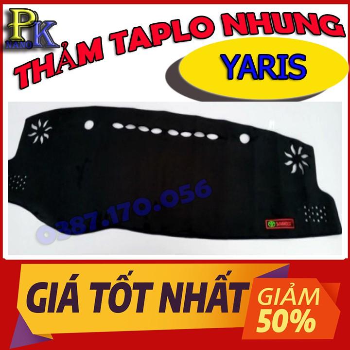 THẢM TAPLO NHUNG XE YARIS- THẢM TAPLO YARIS- THẢM TAPLO DA XE YARIS CHUẨN FORM-NANOPK