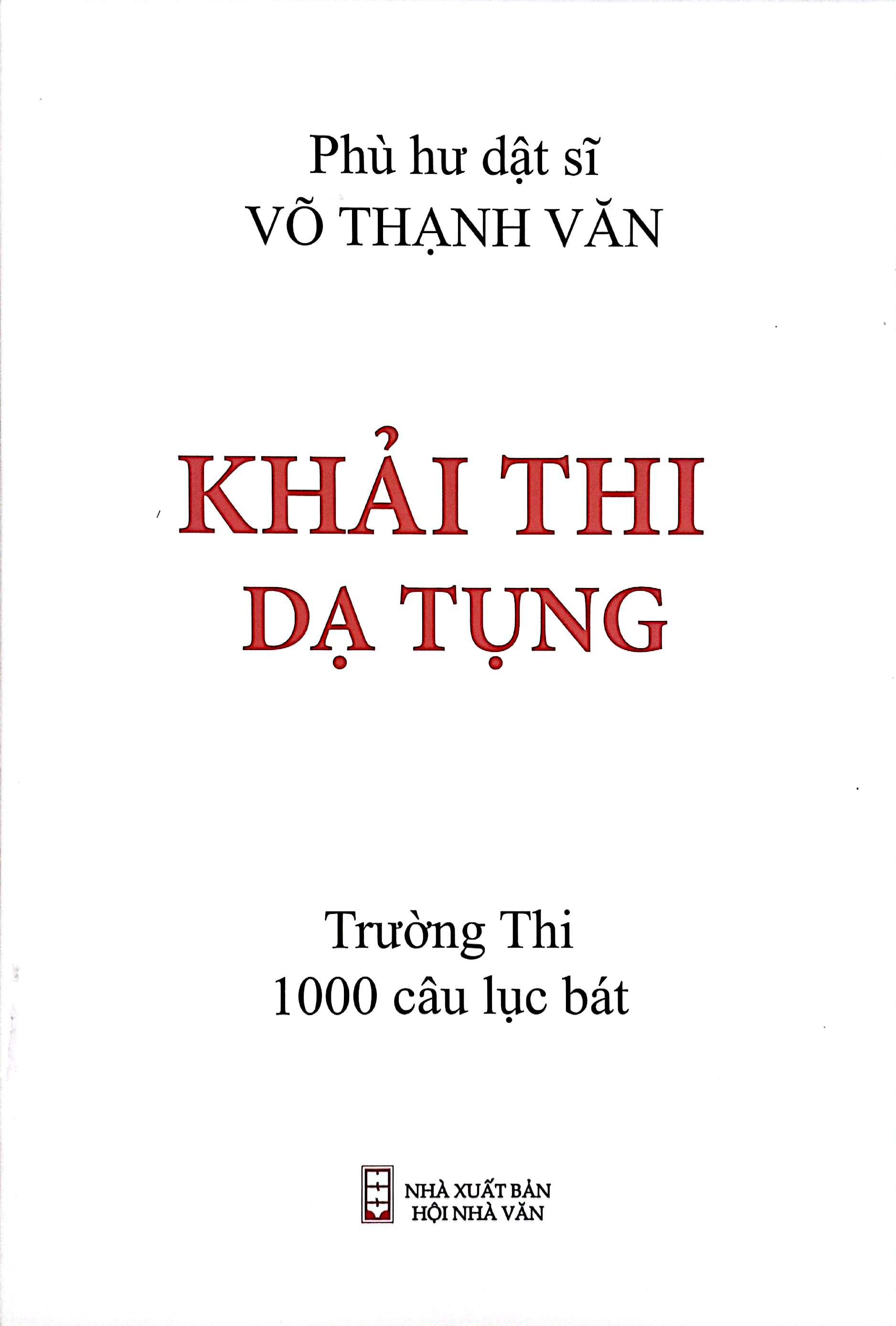 Sách - Khải Thi Dạ Tụng