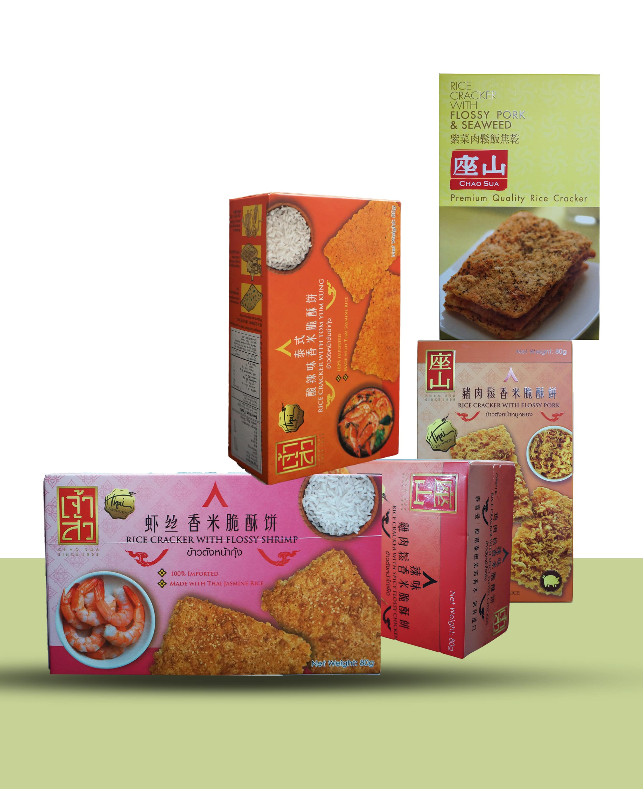 Bánh gạo chà bông gà vị cay - Thai Lan
