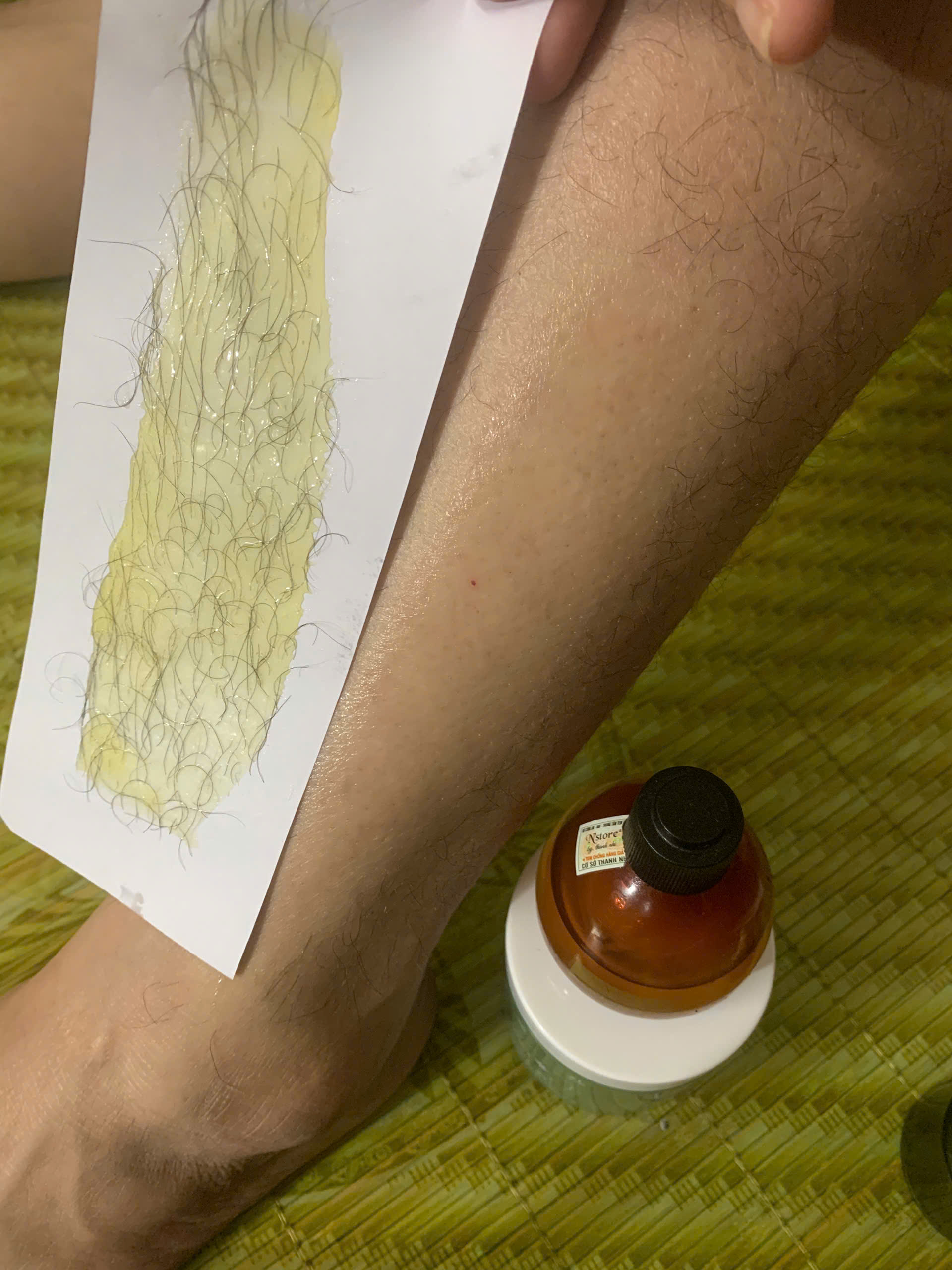 Combo Wax Lông An  Lành + Mỡ Trăn 10ML - Tặng Giấy Và Que Gạt