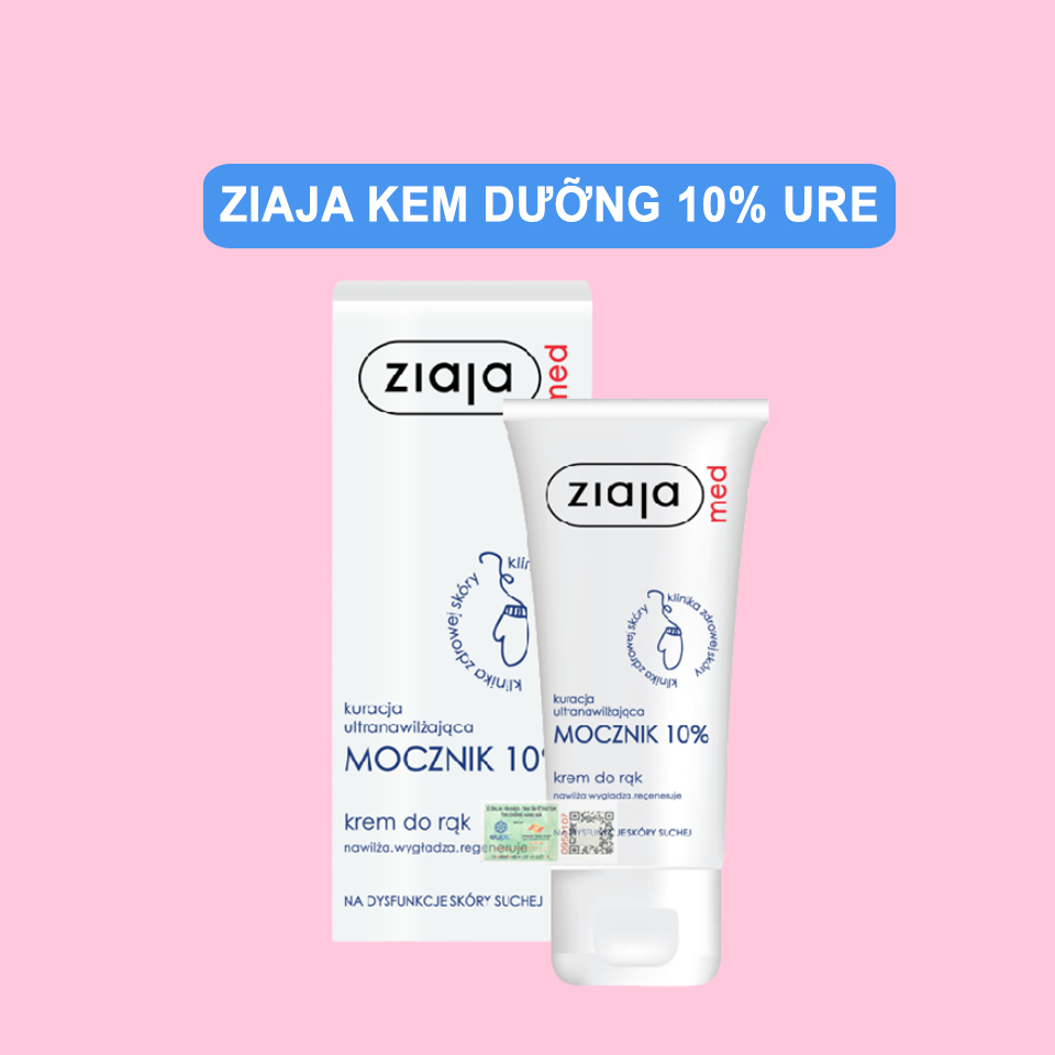 Kem Dưỡng Mềm Da 10% urê Ziaja Med 10% Urea Cream 50ml