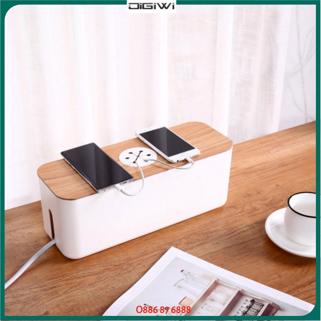 Hộp đựng ổ cắm điện nhựa, hộp dây điện an toàn cho bé có lỗ thong gió, chống điện giật trẻ em.