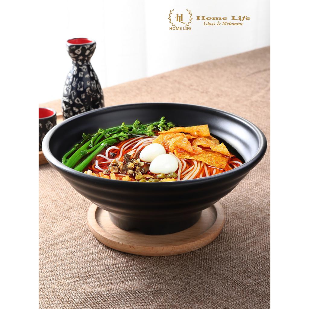 BÁT TÔ 1006L 1007L 1008L 1009L | TÔ ĐEN MỜ MELAMINE | BÁT CHÈ, MỲ, CHÁO | BÁT ĐEN NHÁM LOE LJB